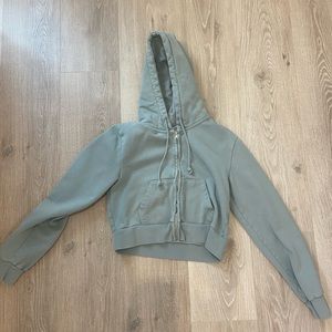 Brandy Melville sage crystal hoodie